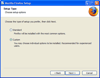Firefox Custom Installation