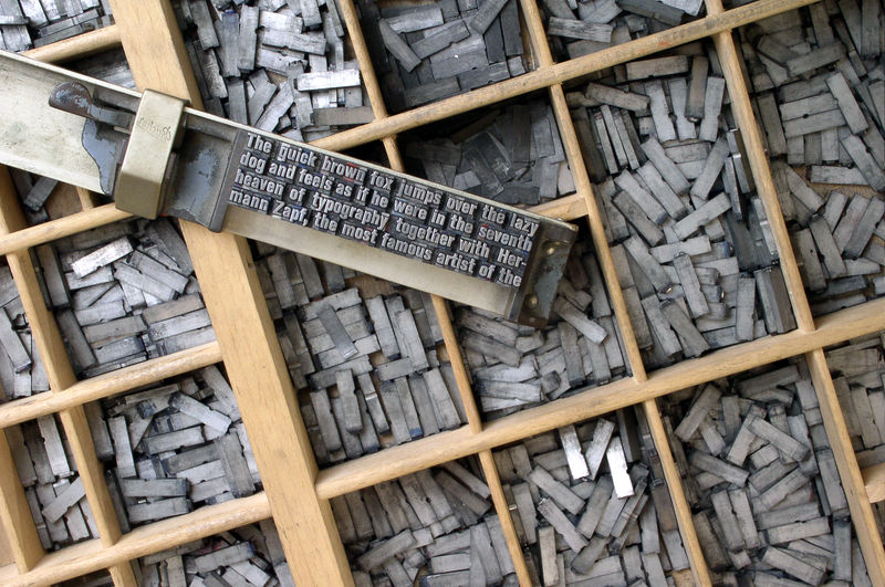 Enlargement of movable type
