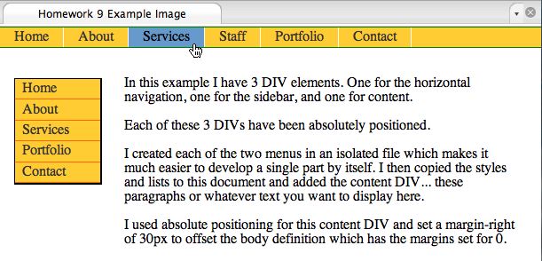 an example of homework 9