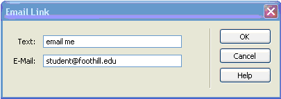 Dialog box of Email Icon