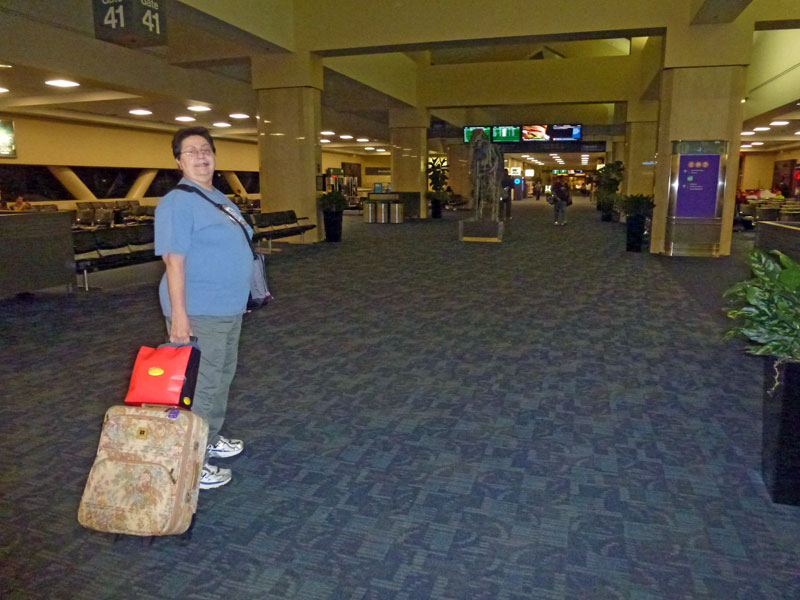 Dianne at airport in San Francisco